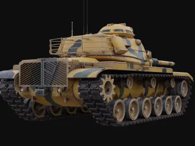 M60A3 Patton - Desert Camo 3D model