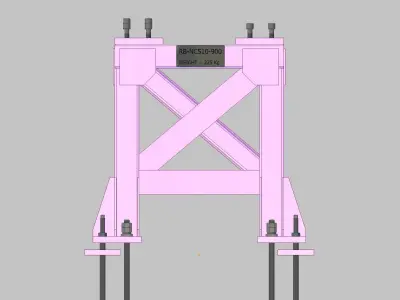 26399-Base for robot NACHI-NC510-Hight 900 3D model