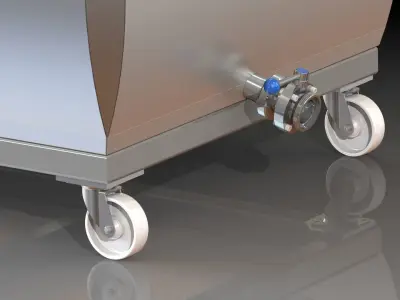 Stainless steel Tub 3D model