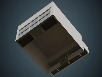 Building 7A Low-poly 3D model