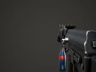 Bottle Weapon Charm - Low Poly Game Ready Low-poly 3D model