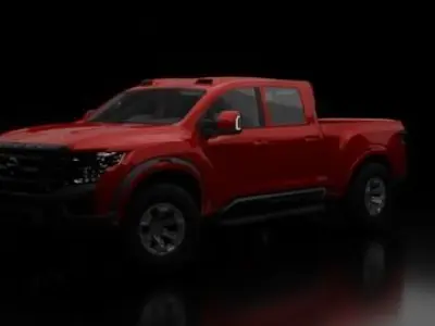 high quality rigged car Free 3D model