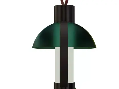 Stylized Hanging Lamp 3D Model Free low-poly 3D model