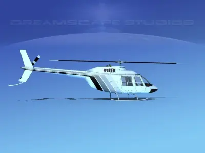 Bell 206 JetRanger V18 3D model