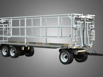 Fliegl DPW 210 Trailer 3D model