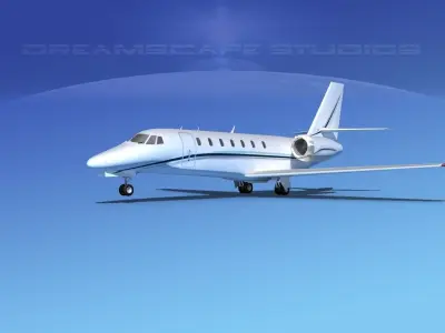 Cessna 680 Citation Sovereign V08 3D model