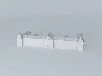 Old barracks at Sisak Free 3D model
