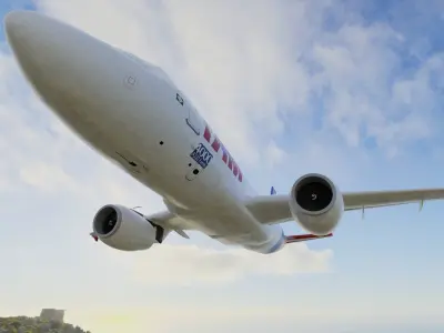 Airplane Airbus  A319 TAM  Low-poly 3D model