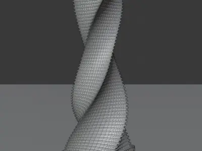 Skyscraper twisted 3D model