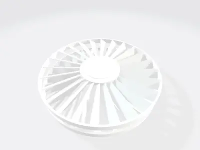 Flying fan toy Free 3D model