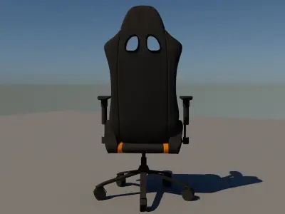 Low Poly Gaming Chair 3D Model  Free low-poly 3D model