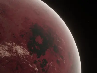 Planet Space Ready to game Low-poly 3D model 3