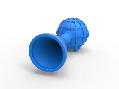 Turbonique thrust engine Version 2 Scale 1 to 25 3D print model