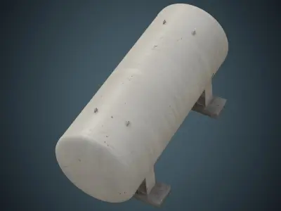 Industrial Gas Tank 6B Low-poly 3D model