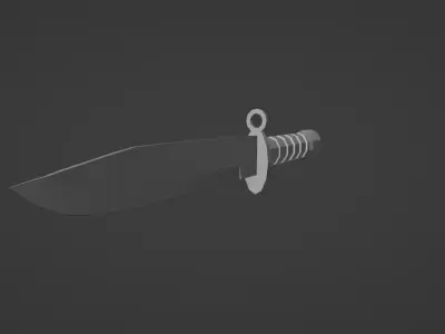 Low-poly M9 knife Low-poly 3D model