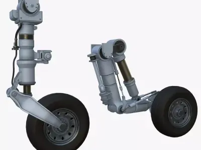  Aircraft Landing Gear Low-poly 3D model