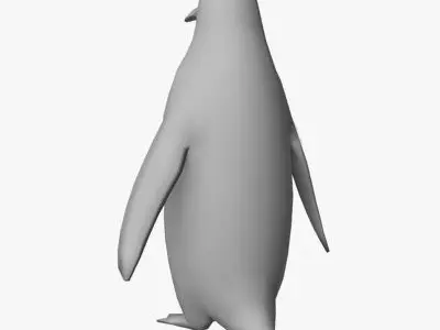 Low Poly Penguin Low-poly 3D model
