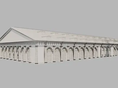 European architectural 3D model
