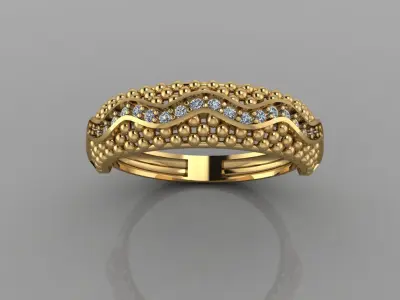 Jewel gold fuison 3D print model