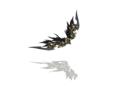 Gryffin Bow Low-poly 3D model