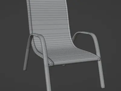 Modern  Chair 3D model 4