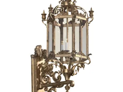 French Wall Lighted Sconce 3D model