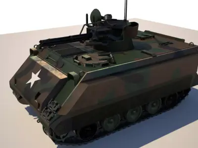 M-163 VADS Low-poly 3D model