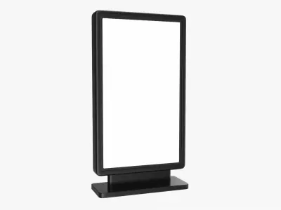 Advertising stand display mockup 09 3D model