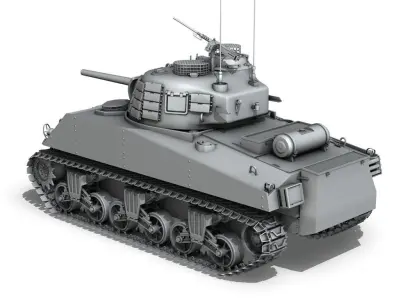 M4A3 Sherman - Pacific theater 3D model