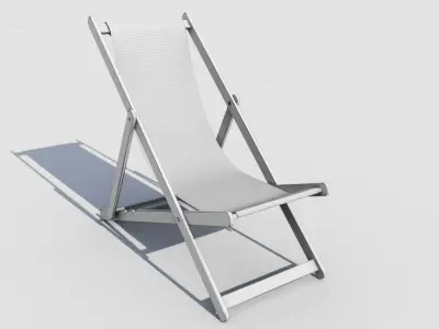 Deck chair 3D model buy