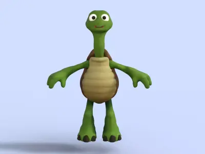 Cartoon Turtle  3D model