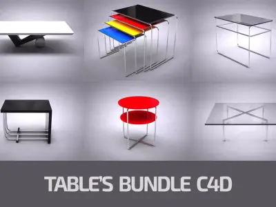 Table Bundle Free 3D model