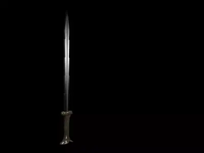 Duo Jagged Sword Free 3D model