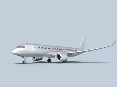 Bombardier CS100 Bare Metal 3D model