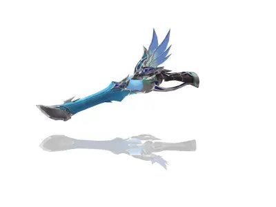 Elven Gun Low-poly 3D model