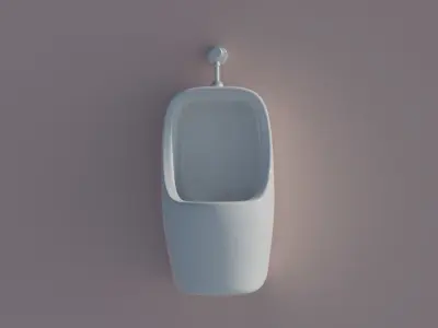 Urinal on wall Free 3D model purchase
