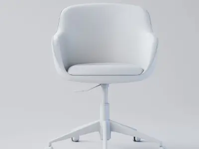 Office chair Low-poly 3D model