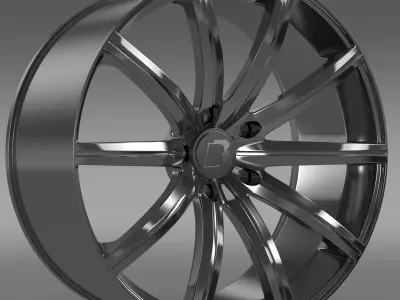 BB Audi R8 v10 plus rim 3D model