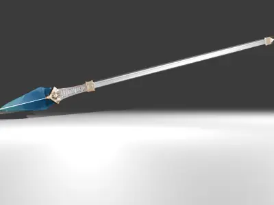 spear 3D model 3D model