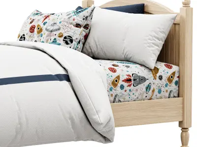 Catalina Square Bed 3D model