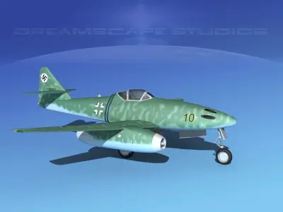 Messerschmitt ME-262A1 Swallow V09 3D model