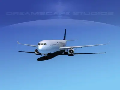Airbus A330-300 Garuda 3D model