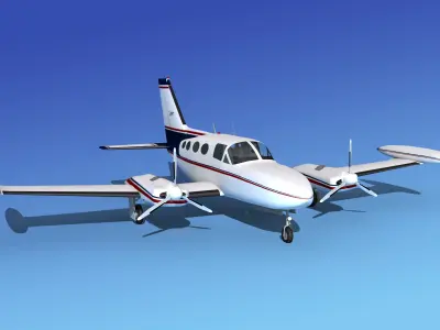 Cessna 421 Golden Eagle V06 3D model