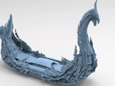 Kharon the Ferryman boat 2 3D model