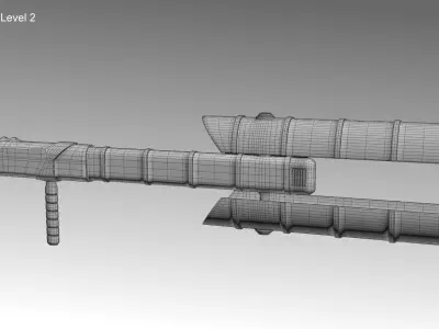 First Order Stormtrooper Baton Free low-poly 3D model