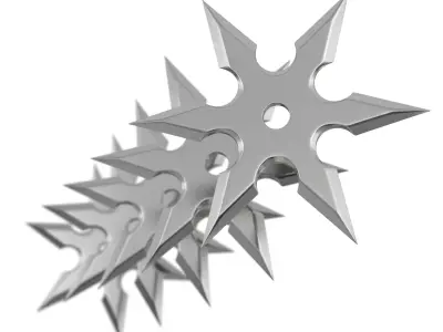 Shuriken 3D model order