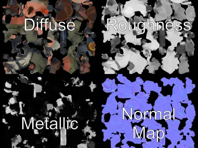 Apocalypse Survivor Rigged and Animated Character Model Low-poly 3D model