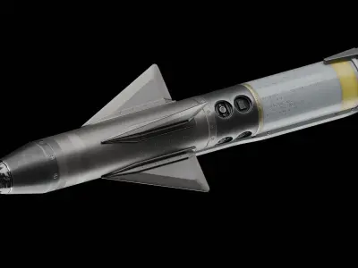 AIM-9X missile Low-poly 3D model