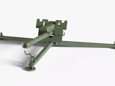 D-30 122mm Howitzer 3D model