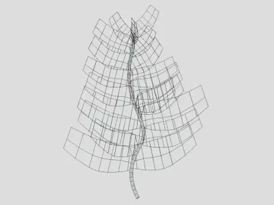 Antipatharia coral Low Poly Free low-poly 3D model